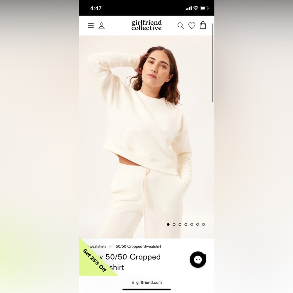 Grey cropped girlfriend collective